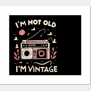 Music vintage rétro style Posters and Art